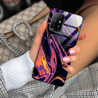 ETUI BLACK GLASS CASE NA TELEFON OPPO A94 / A94 4G ST_MAB-6