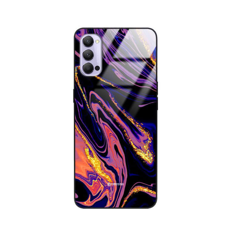ETUI BLACK GLASS CASE NA TELEFON OPPO RENO 4 ST_MAB-6