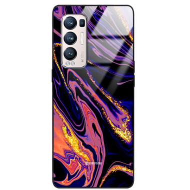 ETUI BLACK GLASS CASE NA TELEFON OPPO RENO 5 PRO PLUS ST_MAB-6