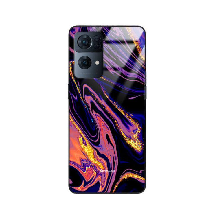 ETUI BLACK GLASS CASE NA TELEFON OPPO RENO 7 PRO 5G ST_MAB-6