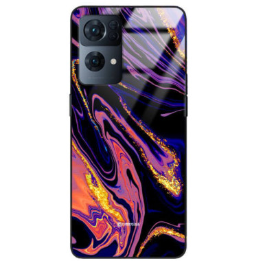 ETUI BLACK GLASS CASE NA TELEFON OPPO RENO 7 PRO 5G ST_MAB-6