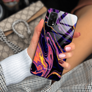 ETUI BLACK GLASS CASE NA TELEFON REALME X7 ST_MAB-6