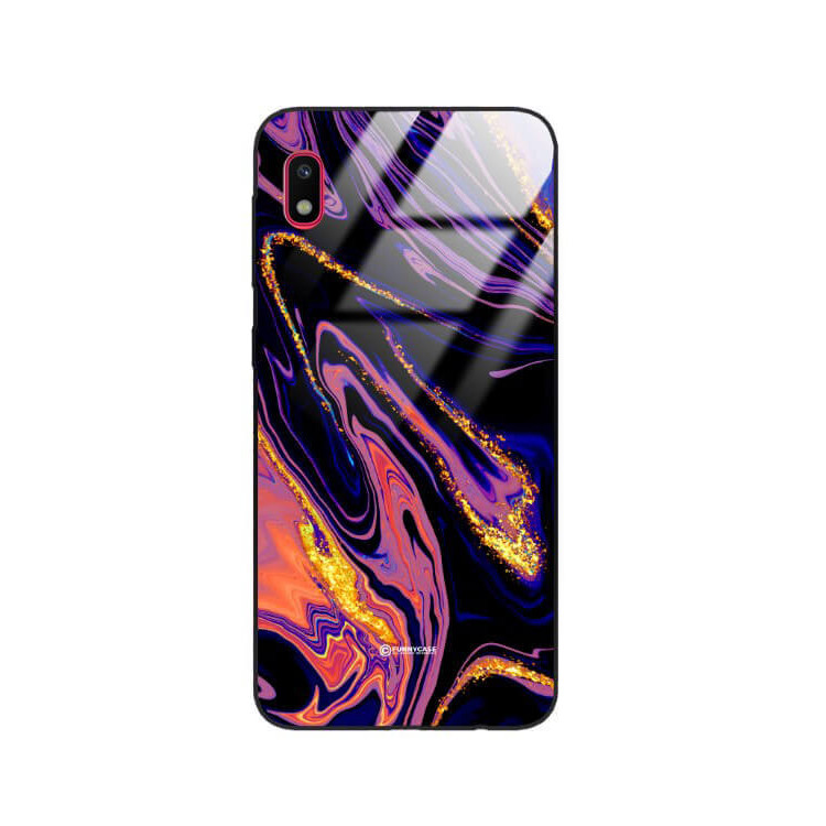 ETUI BLACK GLASS CASE NA TELEFON SAMSUNG GALAXY A10 ST_MAB-6
