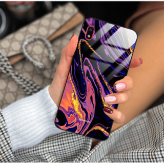 ETUI BLACK GLASS CASE NA TELEFON SAMSUNG GALAXY A10 ST_MAB-6
