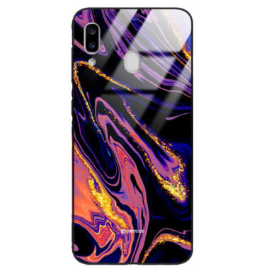 ETUI BLACK GLASS CASE NA TELEFON SAMSUNG GALAXY A20e ST_MAB-6