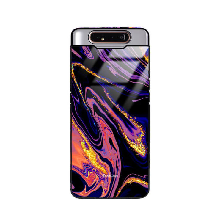 ETUI BLACK GLASS CASE NA TELEFON SAMSUNG GALAXY A80 / A90 ST_MAB-6