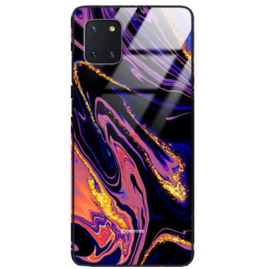 ETUI BLACK GLASS CASE NA TELEFON SAMSUNG GALAXY A81 / NOTE 10 LITE ST_MAB-6