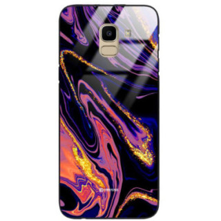 ETUI BLACK GLASS CASE NA TELEFON SAMSUNG GALAXY J6 2018 ST_MAB-6