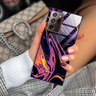 ETUI BLACK GLASS CASE NA TELEFON SAMSUNG GALAXY NOTE 20 ULTRA ST_MAB-6