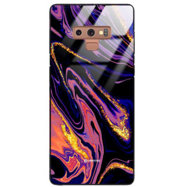 ETUI BLACK GLASS CASE NA TELEFON SAMSUNG GALAXY NOTE 9 ST_MAB-6