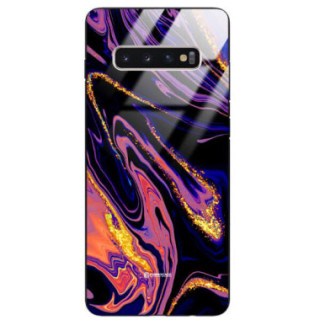 ETUI BLACK GLASS CASE NA TELEFON SAMSUNG GALAXY S10 PLUS ST_MAB-6