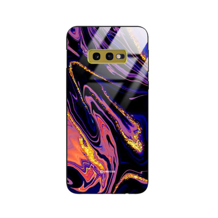 ETUI BLACK GLASS CASE NA TELEFON SAMSUNG GALAXY S10e ST_MAB-6
