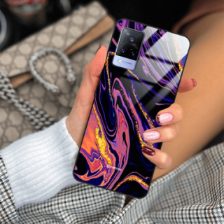 ETUI BLACK GLASS CASE NA TELEFON VIVO V21 / V21 5G ST_MAB-6