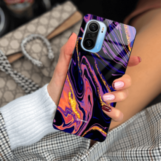 ETUI BLACK GLASS CASE NA TELEFON XIAOMI REDMI K40 / K40 PRO ST_MAB-6