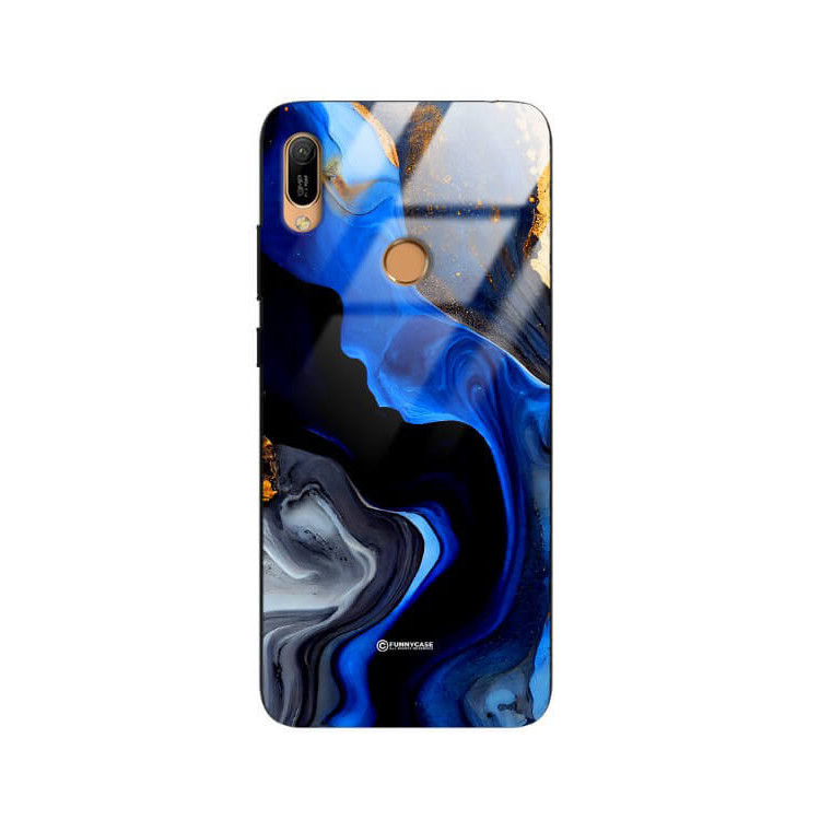 ETUI BLACK GLASS CASE NA TELEFON HUAWEI Y6 PRIME 2019 / Y6S ST_MAB-7