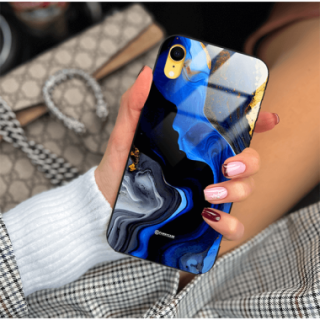 ETUI BLACK GLASS CASE NA TELEFON APPLE IPHONE XR ST_MAB-7