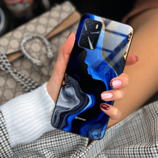 ETUI BLACK GLASS CASE NA TELEFON OPPO A16 / A16s / A54s ST_MAB-7