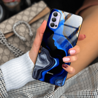 ETUI BLACK GLASS CASE NA TELEFON OPPO RENO 4 ST_MAB-7