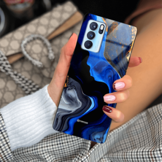 ETUI BLACK GLASS CASE NA TELEFON OPPO RENO 6 ST_MAB-7