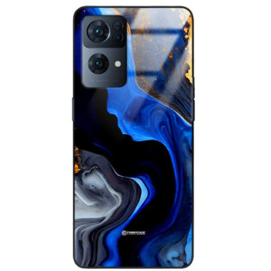 ETUI BLACK GLASS CASE NA TELEFON OPPO RENO 7 PRO 5G ST_MAB-7