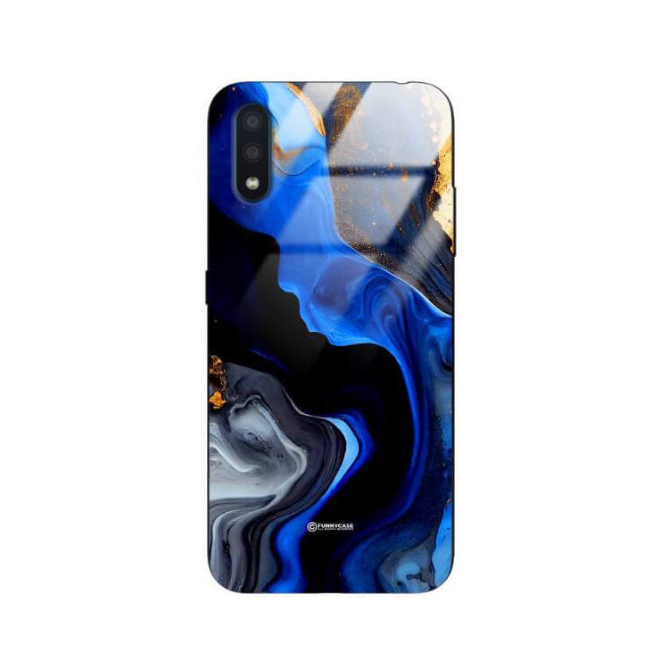 ETUI BLACK GLASS CASE NA TELEFON SAMSUNG GALAXY A01 ST_MAB-7