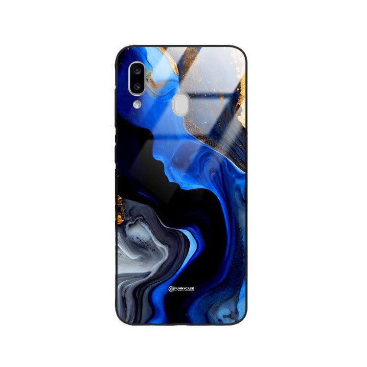 ETUI BLACK GLASS CASE NA TELEFON SAMSUNG GALAXY A20e ST_MAB-7
