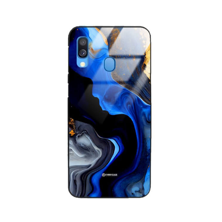 ETUI BLACK GLASS CASE NA TELEFON SAMSUNG GALAXY A40 ST_MAB-7