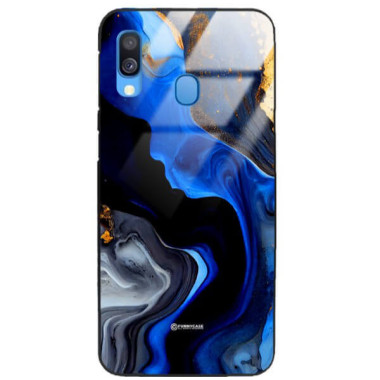 ETUI BLACK GLASS CASE NA TELEFON SAMSUNG GALAXY A40 ST_MAB-7