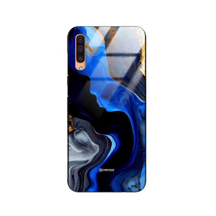 ETUI BLACK GLASS CASE NA TELEFON SAMSUNG GALAXY A50 A30s A50s ST_MAB-7
