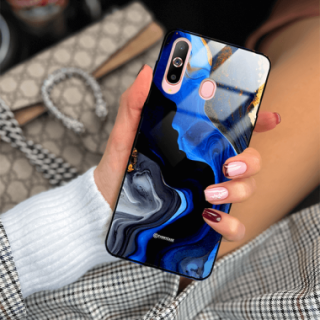 ETUI BLACK GLASS CASE NA TELEFON SAMSUNG GALAXY A60 ST_MAB-7