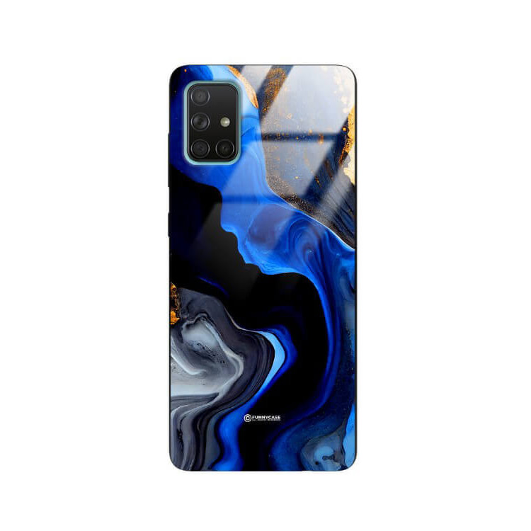 ETUI BLACK GLASS CASE NA TELEFON SAMSUNG GALAXY A71 ST_MAB-7