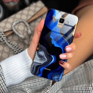ETUI BLACK GLASS CASE NA TELEFON SAMSUNG GALAXY J6 2018 ST_MAB-7