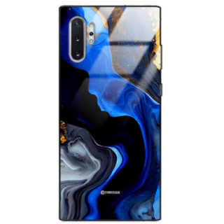 ETUI BLACK GLASS CASE NA TELEFON SAMSUNG GALAXY NOTE 10 PLUS ST_MAB-7