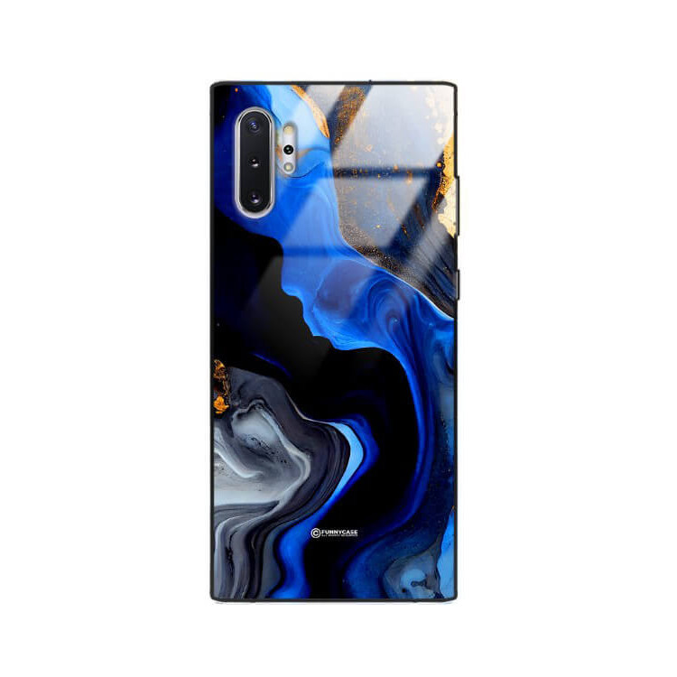 ETUI BLACK GLASS CASE NA TELEFON SAMSUNG GALAXY NOTE 10 PLUS ST_MAB-7