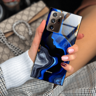 ETUI BLACK GLASS CASE NA TELEFON SAMSUNG GALAXY NOTE 20 ULTRA ST_MAB-7