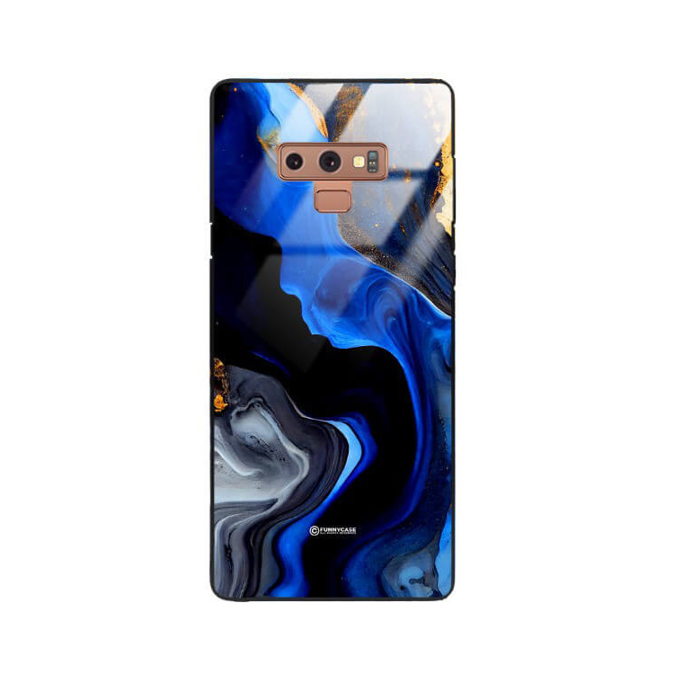 ETUI BLACK GLASS CASE NA TELEFON SAMSUNG GALAXY NOTE 9 ST_MAB-7