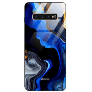 ETUI BLACK GLASS CASE NA TELEFON SAMSUNG GALAXY S10 PLUS ST_MAB-7