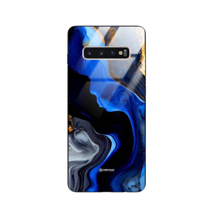 ETUI BLACK GLASS CASE NA TELEFON SAMSUNG GALAXY S10 PLUS ST_MAB-7