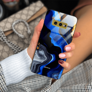 ETUI BLACK GLASS CASE NA TELEFON SAMSUNG GALAXY S10e ST_MAB-7