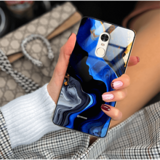 ETUI BLACK GLASS CASE NA TELEFON XIAOMI REDMI NOTE 4 NOTE 4X ST_MAB-7