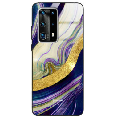 ETUI BLACK GLASS CASE NA TELEFON HUAWEI P40 PRO PLUS ST_MAB-8