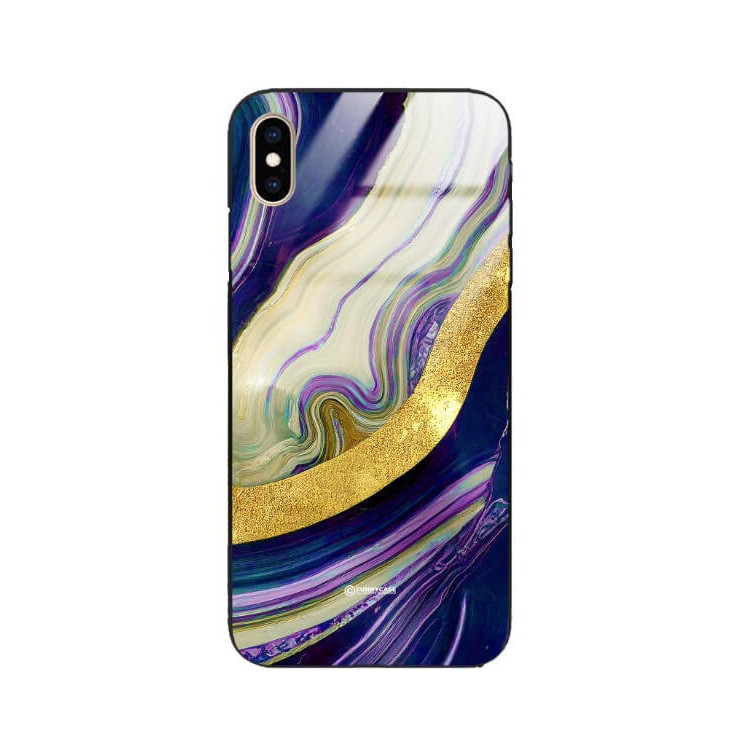 ETUI BLACK GLASS CASE NA TELEFON APPLE IPHONE XS MAX ST_MAB-8