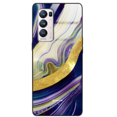 ETUI BLACK GLASS CASE NA TELEFON OPPO RENO 5 PRO PLUS ST_MAB-8