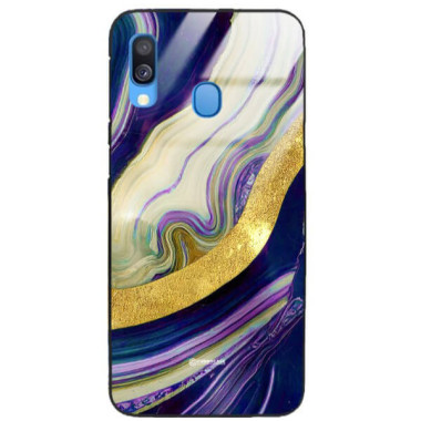ETUI BLACK GLASS CASE NA TELEFON SAMSUNG GALAXY A40 ST_MAB-8