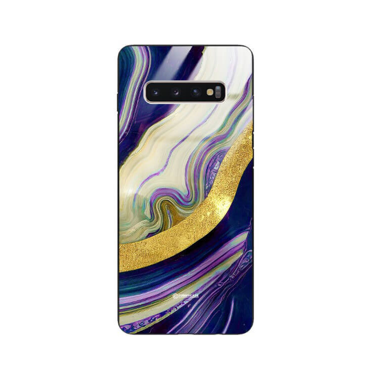 ETUI BLACK GLASS CASE NA TELEFON SAMSUNG GALAXY S10 PLUS ST_MAB-8