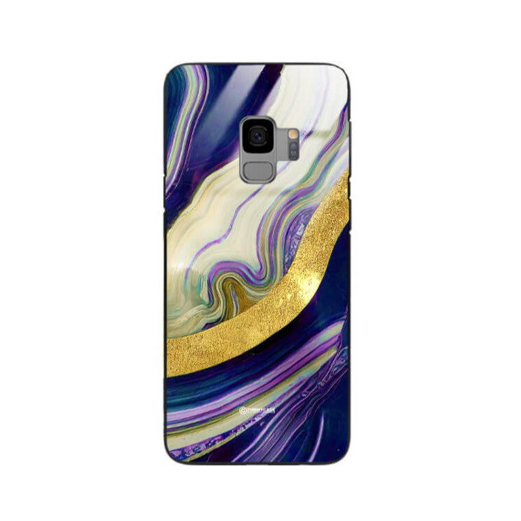 ETUI BLACK GLASS CASE NA TELEFON SAMSUNG GALAXY S9 ST_MAB-8