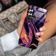 ETUI BLACK GLASS CASE NA TELEFON SAMSUNG GALAXY S22 ST_MAB-6