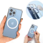 ETUI ANTI-SHOCK Z MAGSAFE NA TELEFON  APPLE IPHONE 14 PRO MAX TRANSPARENTNY