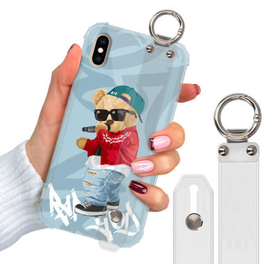 ETUI ANTISHOCK Z PASKIEM NA TELEFON APPLE IPHONE XS MAX ST_TDD-101