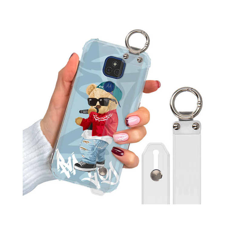 ETUI ANTISHOCK Z PASKIEM NA TELEFON MOTOROLA MOTO E7 PLUS ST_TDD-101